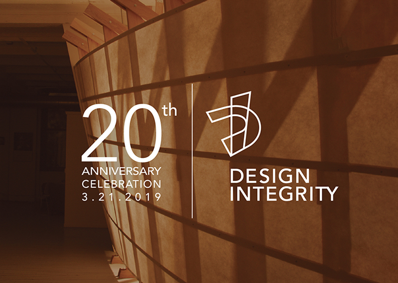 Design Integrity’s 20th Anniversary Celebration – Thursday March 21st from 2 to 8 pm
